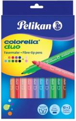 Pelikan Carioci colorella duo C407, set 12 culori Pelikan 813846 (813846)