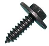 Hatlapfejű, alátétes, horganyzott lemezcsavar, 4, 8x19 mm, fekete, 10 db/csomag
