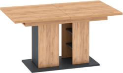 TEMPO KONDELA Étkezőasztal, tölgy craft arany/grafit szürke, 155-204x86 cm, FIDEL - sprintbutor