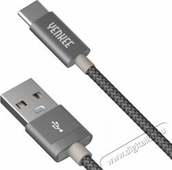 YENKEE YCU 302 GY Type-C USB kábel 2m