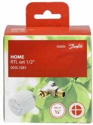 Danfoss termosztát készlet padlófűtéshez, 003L1080, DN 15, egyenes (003L1080)