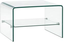 vidaXL Măsuță de cafea, transparent, 50x45x33 cm, sticlă securizată (284744) Masa de cafea