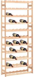 vidaXL Suport pentru sticle de vin, 77 sticle, lemn de pin (286197) - vidaxl