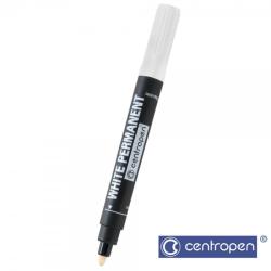 Centropen Marker permanent 2.5 mm 2586 alb CENTROPEN (9715)