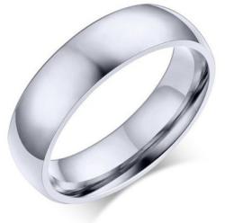 Ékszerkirály Férfi karikagyűrű, klasszikus stílusú, nemesacél, ezüst színű, 13-as méret (32833402611_9)
