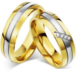 Ékszerkirály Női karikagyűrű, nemesacél, aranyszínű, 5-ös méret (32351653188_8)