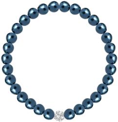 Preciosa de mărgăritar bratara catifea perla cu ceros margele Preciosa 2219 47, albastru
