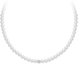 Preciosa de mărgăritar colier catifea perla cu ceros margele Preciosa 2218 01, alb
