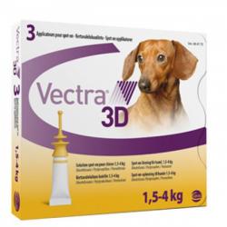 Ceva Sante Vectra 3D solutie spot-on pentru caini 1.5-4kg, 3 pipete