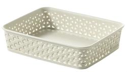 Keter Rattan hatású kosár, A4, törtfehér, CURVER "My Style (CSCMS1) - tutitinta