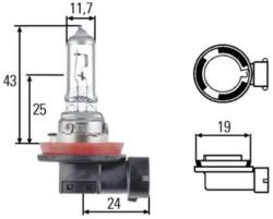 m-tech HELLA H11 izzó 12V 55W Hella 8gh008358-121 (1 db) (H11M)