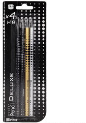 Spirit Spirit: Deluxe grafit ceruza fekete fa 4db-os szett (404652) - jatekshop