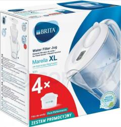 BRITA Cana filtranta Marella Maxtra 3.5l, +4 filtre Maxtra, alb-transparent (AGDBRIDZF0156) Cana filtru de apa