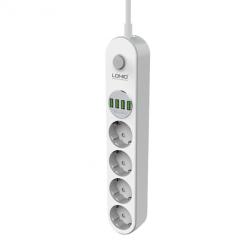 LDNIO 4 Plug + 4 USB 2 m Switch (SE4432)