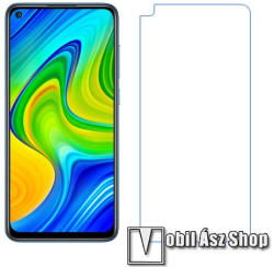 Képernyővédő fólia - Ultra Clear - 1db, törlőkendővel, A képernyő sík részét védi - Xiaomi Redmi Note 9 / Xiaomi Redmi 10X 4G
