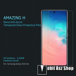 Nillkin SAMSUNG Galaxy S10 Lite (SM-G770F), Galaxy A91 (SM-A915F), NILLKIN Amazing H üvegfólia, 0, 33mm, 9H, Sík részre