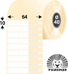 Tezeko 64 mm * 10 mm-es 1 pályás műanyag Ékszer címke (3500 címke/tekercs) (M0640001000-001)