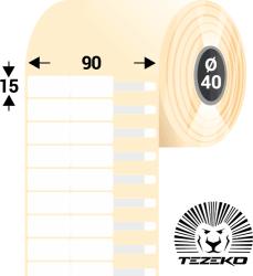 Tezeko 90 mm * 15 mm-es 1 pályás műanyag Ékszer címke (4300 címke/tekercs) (M0900001500-001)