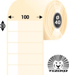 Tezeko Kábeljelölő, 100 mm * 30 mm-es 1 pályás műanyag etikett címke (500 címke/tekercs) (M1000003000-001)