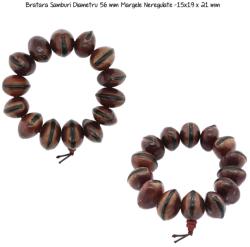  Bratara Samburi Diametru 56 mm Margele Neregulate -15x19 x 21 mm