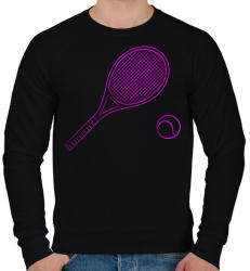 printfashion tennis pink - Férfi pulóver - Fekete (2694692)