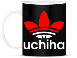 printfashion Uchiha (Adidas logo) - Bögre - Fekete (2698466)