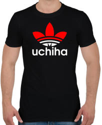 printfashion Uchiha (Adidas logo) - Férfi póló - Fekete (2698297)