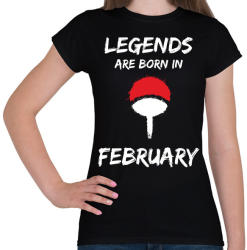 printfashion Naruto szülinap - Február - Női póló - Fekete (2699871)