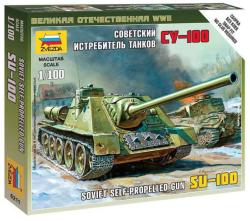 Zvezda Wargames (WWII) militare 6211 - Pistolul autopropulsat SU-100 (1: 100) (32-6211)