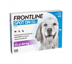 Merial Frontline Spot On L (20-40 kg) - 3 Pipete Antiparazitare Fipronil