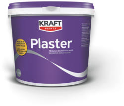 KRAFT Tencuiala decorativa dura, Kraft Plaster R15 25 kg, 1.5 mm alb