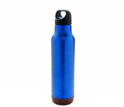 EVERESTUS Termos 600 ml, fara scurgeri, cu baza din pluta, Everestus, JU074, otel inoxidabil, albastru (EVE08-P433-285)