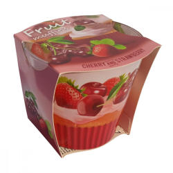 Alexer Lumanare Fruit Muffins Cherry & Strawberry, 115 gr (CDT-5901685045568-CS)
