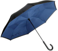 Everestus Umbrela automata 105 cm, reversibila, albastru, negru, Everestus, UA39OE, metal, fibra de sticla, poliester (EVE02-56-0103380)