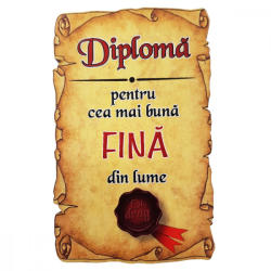 AleXer Magnet Diploma pentru cea mai buna FINA din lume, lemn (CDT-ES-4604-13)