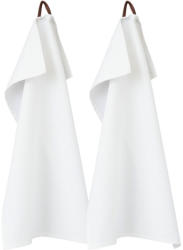 Everestus Set 2 prosoape de bucatarie din bumbac 100%, Everestus, LDE01, alb (EVE06-11289700) Prosop