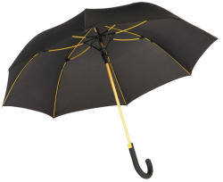 Everestus Umbrela automata 103 cm, ax metalic, negru si galben, Everestus, UA03CN, metal, fibra de sticla, poliester (EVE02-56-0103353)