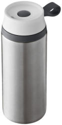 EVERESTUS Cana de calatorie 350 ml, perete dublu, Everestus, FW, otel inoxidabil exterior, plastic interior, argintiu (EVE06-10030803)