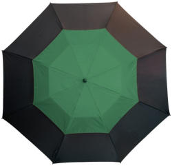 Everestus Umbrela golf 132 cm, sistem de ventilatie, negru si verde inchis, Everestus, UG11MN, fibra de sticla, nailon (EVE02-56-0104171)