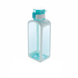 XD Connects Sticla de apa 600 ml patrata, fara scurgeri, XD, SD, tritan, silicon, turcoaz (EVE08-P436-255)