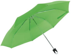 Everestus Umbrela buzunar 98 cm, maner cu agatatoare, verde deschis, Everestus, UB39TT, aluminiu, fibra de sticla, poliester (EVE02-56-0101209)