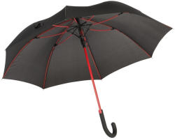 Everestus Umbrela automata 103 cm, ax metalic, negru si rosu, Everestus, UA04CN, metal, fibra de sticla, poliester (EVE02-56-0103351)