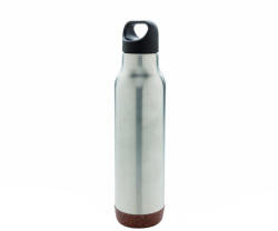 EVERESTUS Termos 600 ml, fara scurgeri, cu baza din pluta, Everestus, JU075, otel inoxidabil, argintiu (EVE08-P433-282)