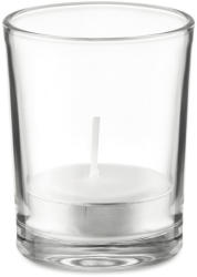 EVERESTUS Lumanare aromatizata in sticla transparenta, Everestus, 9IA19054, Alb, laveta inclusa (EVE01-MO9734-06)