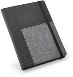 Everestus Carnetel cu coperta detasabila, 80 pagini, Everestus, PA, Textil poliester, gri, lupa de citit inclusa (EVE07-93734-113)