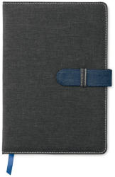 Everestus Agenda A5, 80 pagini, dictando, coperta cu aspect de jeans, Everestus, 9IA19266, Hartie, Albastru, lupa de citit inclusa (EVE01-MO9679-04)