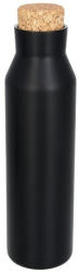 EVERESTUS Sticla termoizolanta 590 ml, perete dublu, fara condens, capac din pluta, Everestus, NE, otel inoxidabil, negru (EVE06-10053500)