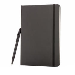 Everestus Agenda A5 standard cu pix stylus, 144 pagini, Everestus, SS, hartie, negru (EVE08-P773-251)