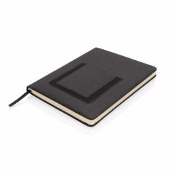 Everestus Agenda A5 deluxe cu buzunar pentru telefon, Everestus, JU026, poliuretan, negru (EVE08-P772-002)