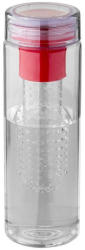 EVERESTUS Sticla sport 740 ml cu infuzor, Everestus, FN, bpa free, tritan, transparent, rosu, saculet de calatorie inclus (EVE06-10045102)